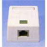 Zásuvka STP 1x RJ45 Cat5E, blok 110, na omítku