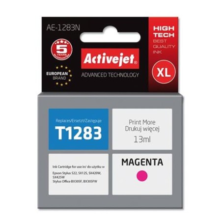 ActiveJet inkoust Epson T1283 Magenta S22/SX125/SX425 new AE-1283