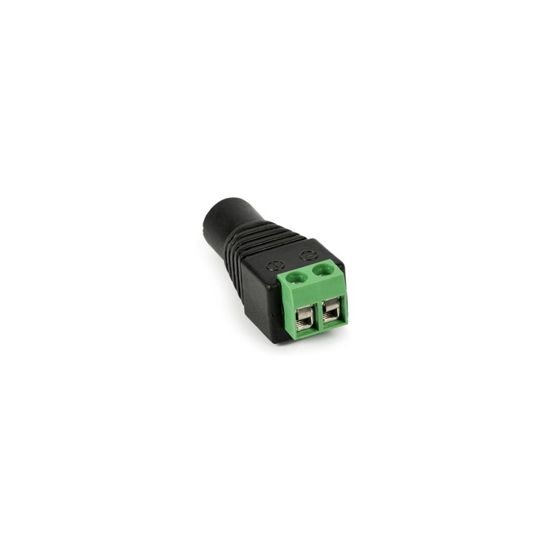 Redukce jack/svorkovnice, FEMALE standard DC 2.1/5.5 konektor napájení (pro CCTV kamery)
