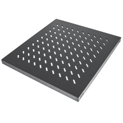 Intellinet police do racku 19", Fixed Shelf, 1U, 525mm depth, max load 50kg, Black