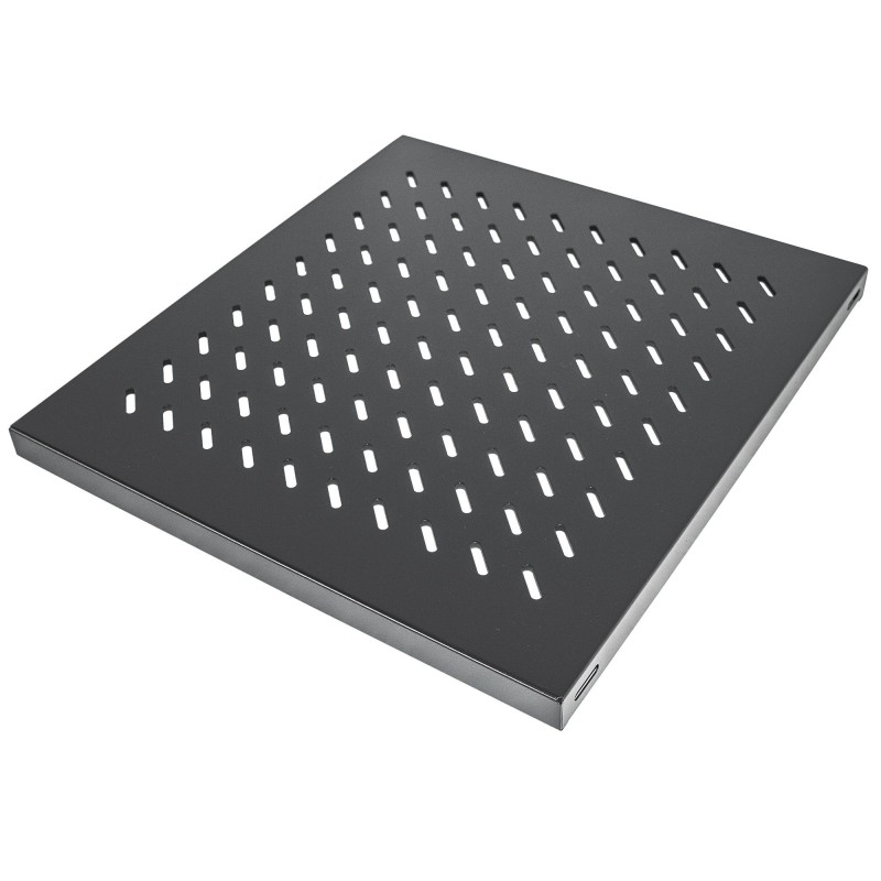 Intellinet police do racku 19", Fixed Shelf, 1U, 525mm depth, max load 50kg, Black