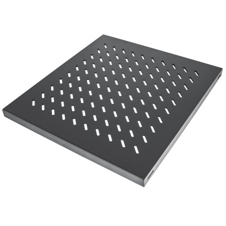 Intellinet police do racku 19", Fixed Shelf, 1U, 525mm depth, max load 50kg, Black