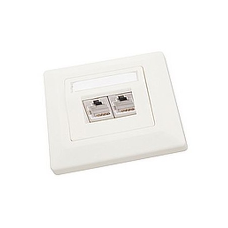 Solarix - zásuvka CAT5E STP 2 x RJ45 pod omítku bílá