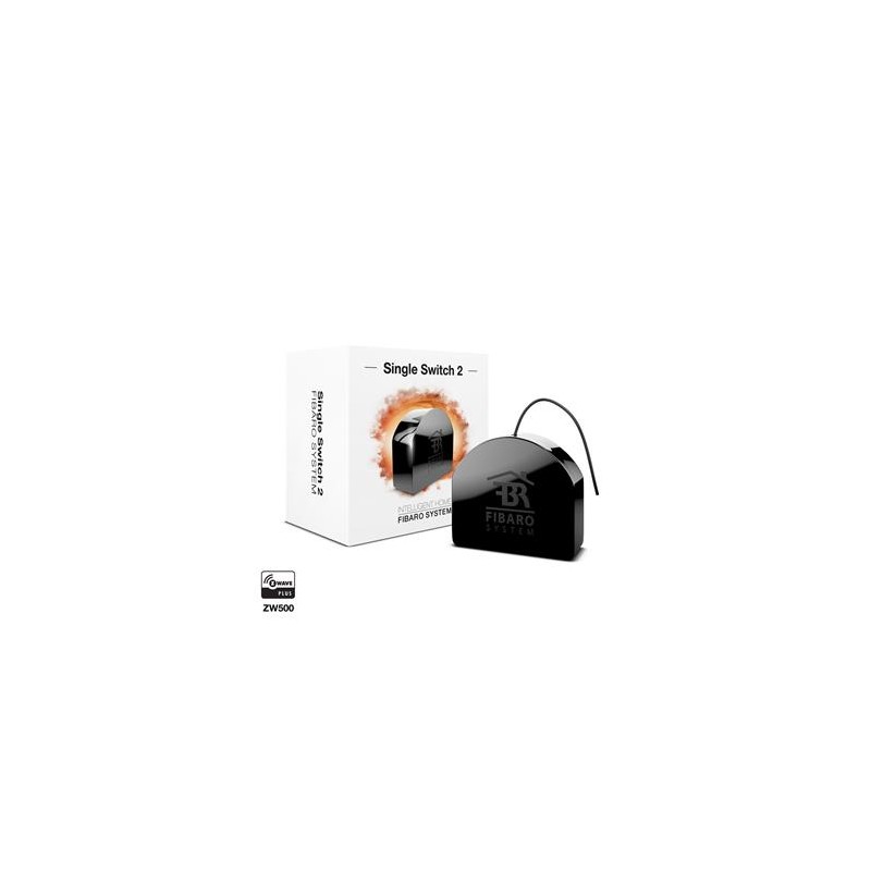FIBARO FGS-213 spínač 1x 2,5 KW, černý, Z-Wave plus