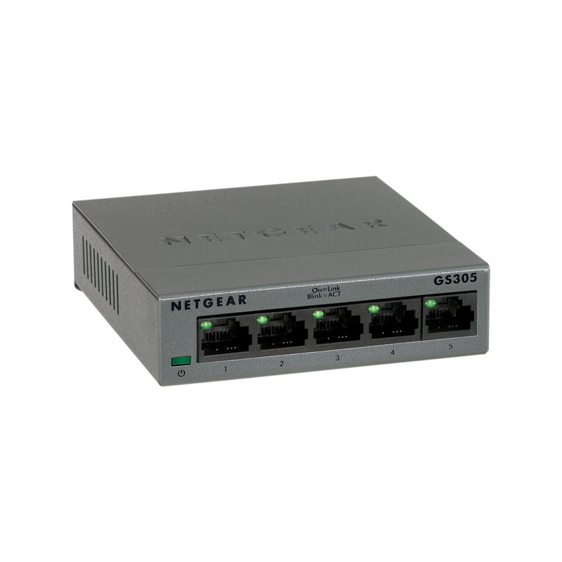 NETGEAR 5PT GE Unmanaged SW Metal LP, GS305