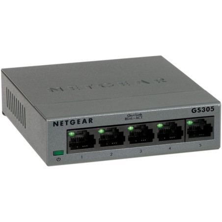 NETGEAR 5PT GE Unmanaged SW Metal LP, GS305