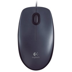 Logitech myš M100, optická, USB, 2 tlačítka, černá, 1000dpi