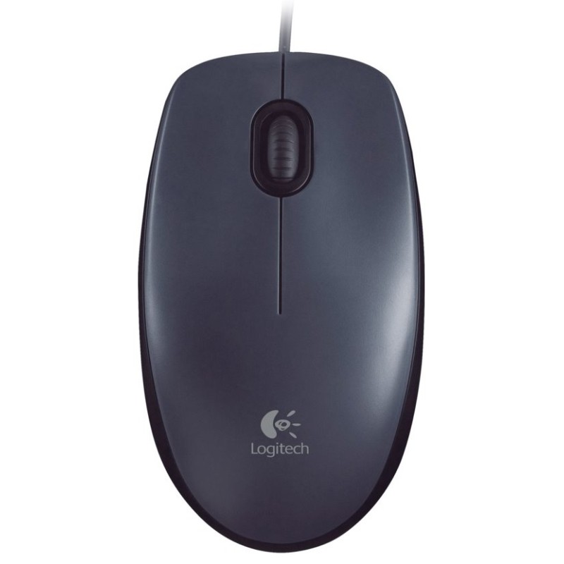 Logitech myš M100, optická, USB, 2 tlačítka, černá, 1000dpi