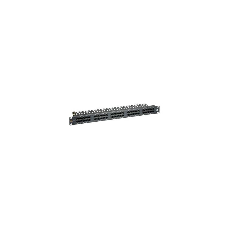 Solarix - 19" ISDN panel Solarix 50 x RJ45 černý 1U