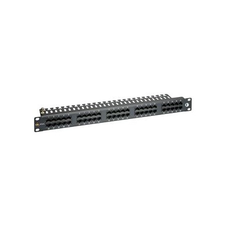 Solarix - 19" ISDN panel Solarix 50 x RJ45 černý 1U