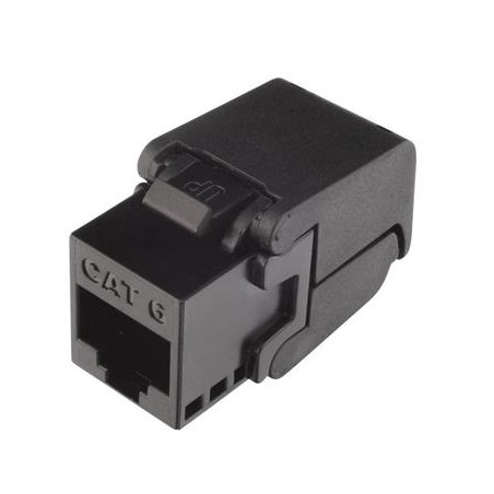 Solarix - keystone CAT6 UTP RJ45 černý samořezný