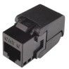 Solarix - keystone CAT6 UTP RJ45 černý samořezný