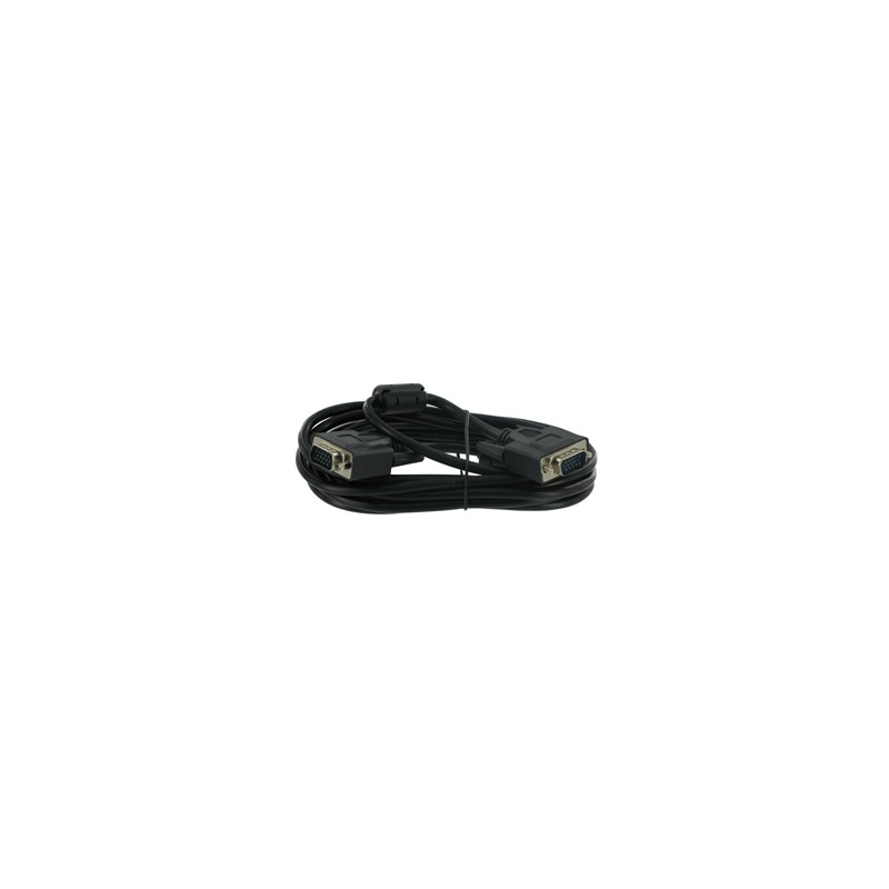 4World Kabel SVGA 15M-15M Ferryt 1.8m Black