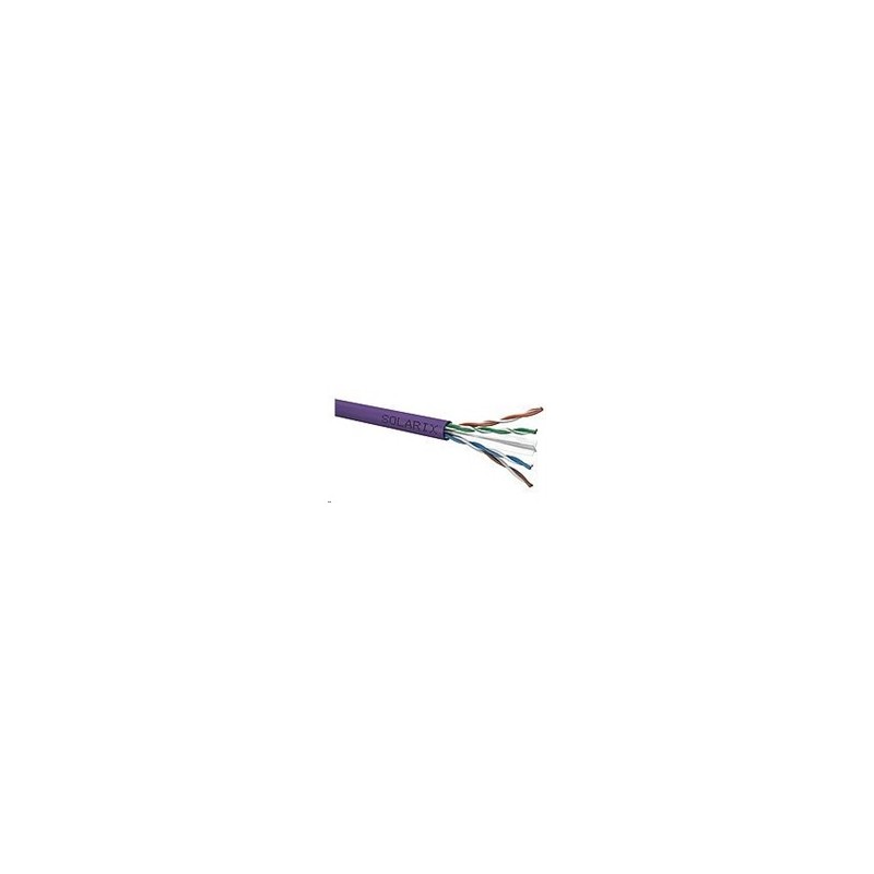 Solarix - instalační kabel UTP, CAT6, drát, LSOH, cívka 500m