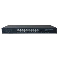 ADEX ADS-224GRP-1PO-2F-RM reversní poe managed switch, 24x Gbit port (1x poe out), 2x SFP, metal