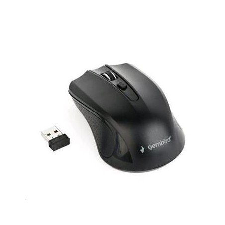 GEMBIRD myš MUSW-4B-04, černá, bezdrátová, USB nano receiver