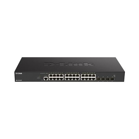 D-Link DXS-1210-28T 24 x 10G Base-T ports + 4 x 10G/25G SFP28 ports Smart Managed Switch