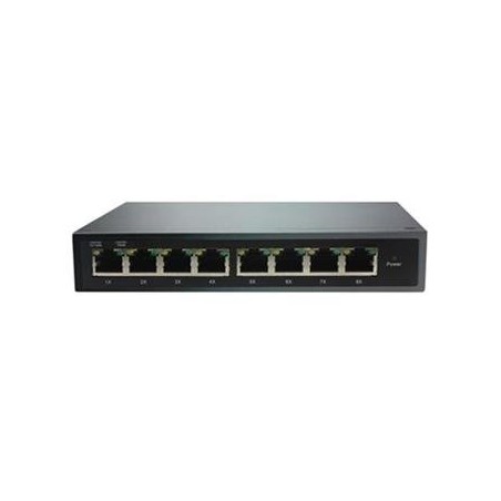 ADEX ADS108GRP-1PO reversní poe managed switch, 8x Gbit port (1x poe out), metal