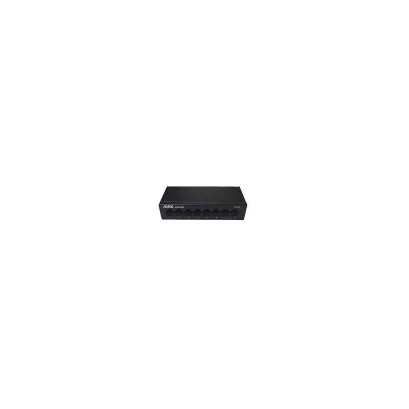 ADEX ADS108G 8port desktop gigabit switch kovový
