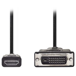 Nedis CCGB34800BK30 - Kabel HDMI – DVI | HDMI Konektor - DVI-D 24+1-Pin Zástrčka | 3 m | Černá barva