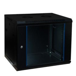 ADEX rozvaděč 12U, 450mm, černý, nástěnný, složený