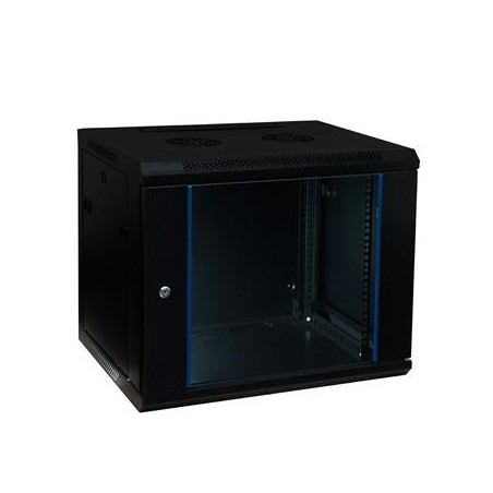 ADEX rozvaděč 12U, 450mm, černý, nástěnný, složený