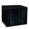 ADEX rozvaděč 12U, 450mm, černý, nástěnný, složený