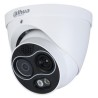 DAHUA termální duální IP kamera/ termo 256x192 f 3,5mm(51st)/ vizuál 4Mpix 4mm(71st)/ IR30m/ dome/ detekce ohně