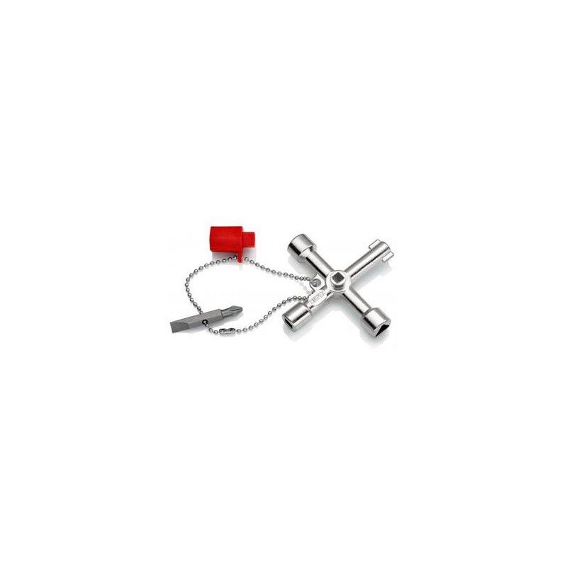 Knipex, Klíč na rozvodné skříně, Pro běžné skříně a systémy zavírání, 00 11 03