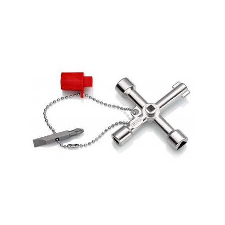 Knipex, Klíč na rozvodné skříně, Pro běžné skříně a systémy zavírání, 00 11 03