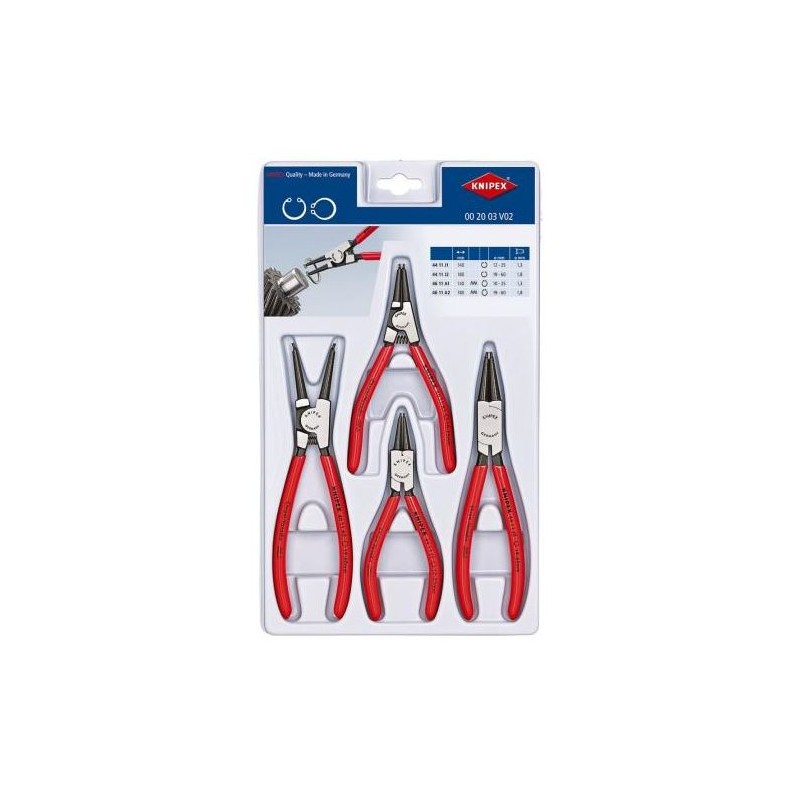 Knipex, Sada kleští na pojistné kroužky 002003V02