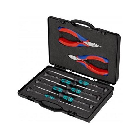 Knipex, Pouzdro s kleštěmi pro elektroniku S nástroji pro práce na elektronických součástkách 002018