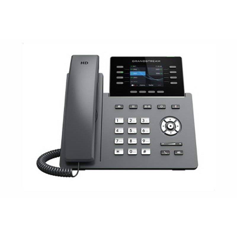 Grandstream GRP2624 SIP telefon, 2.8" TFT bar. displej, 12 SIP účty, 4 pr. tl., 2x1Gb, WiFi, BT