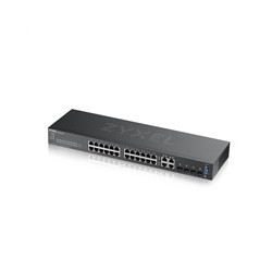 Zyxel GS2220-28 28-port L2 Managed Gigabit Switch, 24x gigabit RJ45, 4x gigabit RJ45/SFP