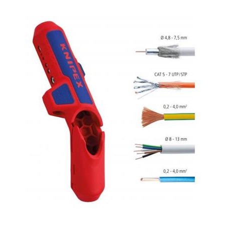Knipex, 16 95 01 SB, ErgoStrip® Univerzální odizolovací nástroj