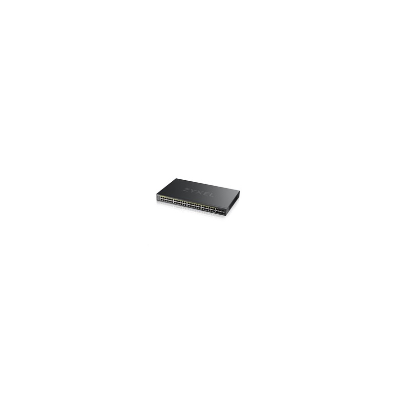Zyxel GS2220-50HP 50-port L2 Managed Gigabit PoE Switch, 44x gigabit RJ45, 4x gigabit RJ45/SFP, 2x SFP, PoE 375W
