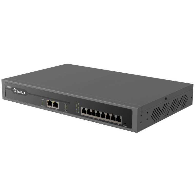 Yeastar P550 IP PBX, až 8 portů, 50 uživ., 25 souběžných hovorů, rack