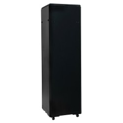 ADEX Stojanový rozvaděč 32U, 800mm, černý, rozložený, skleněné dveře