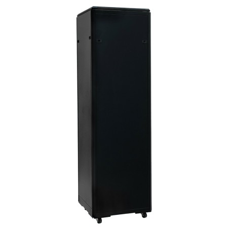 ADEX Stojanový rozvaděč 32U, 800mm, černý, rozložený, skleněné dveře