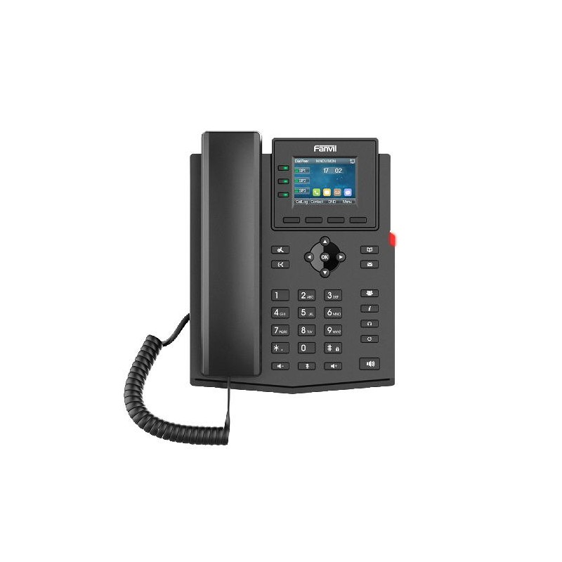 Fanvil X303G SIP telefon, 2,4"bar.disp., 4SIP, dual Gbit, PoE