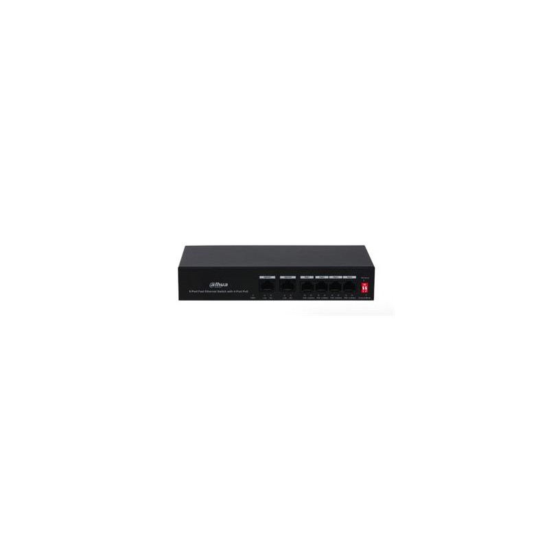 Dahua 6-port PoE switch (4x PoE, Unmanaged)