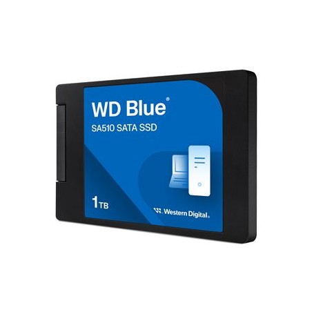 WD BLUE SSD 3D NAND WDS100T3B0A 1TB SA510 Powered by SanDisk, SATA/600, (R:560, W:520MB/s), 2.5"