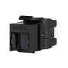 Solarix - keystone rychlozařezávací CAT6 UTP RJ45 černý pro kleště