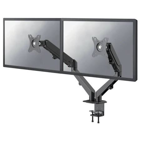 Neomounts DS70-700BL2/Držák displeje/na stůl/17-27"/svorka/VESA 100X100/nosn. 2x7kg/plynový píst/2 displeje/černý