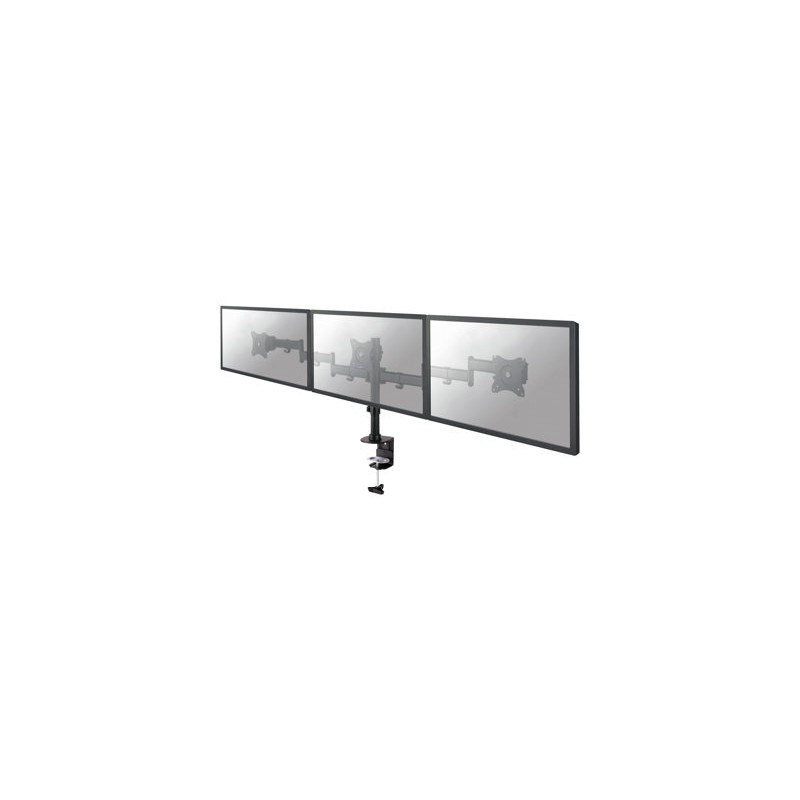 Neomounts Select NM-D135D3BLACK/Držák displeje/na stůl/10-27"/svorka+průchodka/VESA 100X100/nosn.3x 8kg/3 displeje/čern