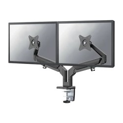 Neomounts DS70-810BL2/Držák displeje/na stůl/17-32"/svorka/VESA 100X100/nosn. 2x9kg/plyn. píst/ultra tenký/2 disp./čern