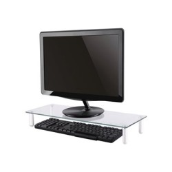 Neomounts NSMONITOR10/podložka pod displej/nosn. 25kg/výška 8cm/sklo