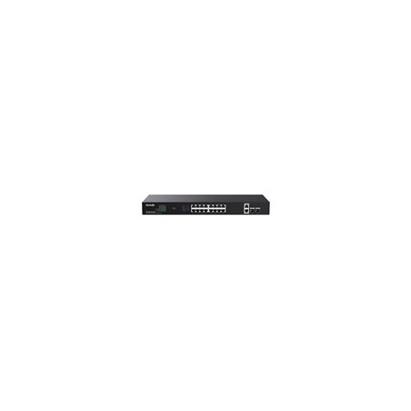 Tenda TEG1120P-16-250W (16xPoE 802.3af/at 10/100/1000Mbps, Uplink 2xRJ45 + 2xSFP) 230W