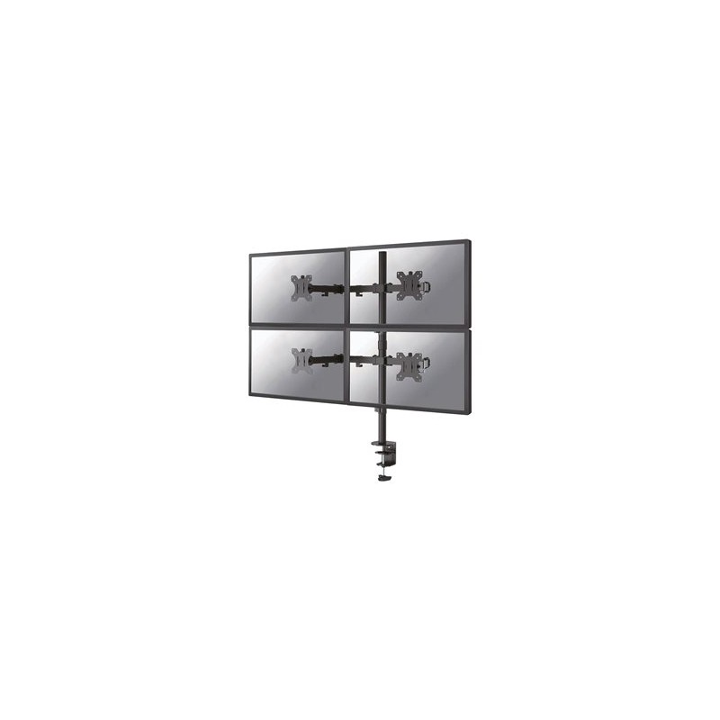 Neomounts FPMA-D550D4BLACK / Flat Screen Desk Mount (clamp/grommet) / Black