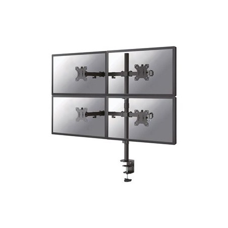 Neomounts FPMA-D550D4BLACK / Flat Screen Desk Mount (clamp/grommet) / Black